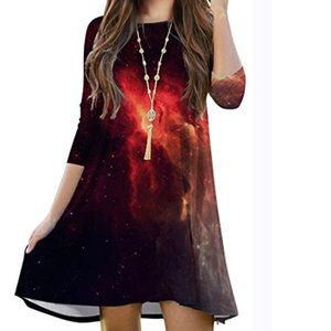 GALAXY nebula cute dress BRAND NEW